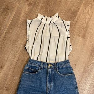 Who What Wear Stripped Blouse